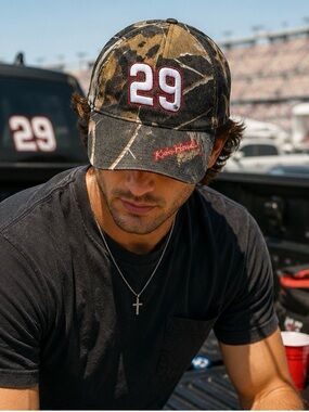 Kevin Harvick #29 NASCAR Realtree Camo Adjustable Hat Cap Embroidered Racing